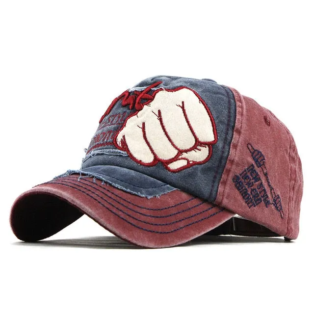 Shut Knuckle Punch Embroidered Baseball Cap