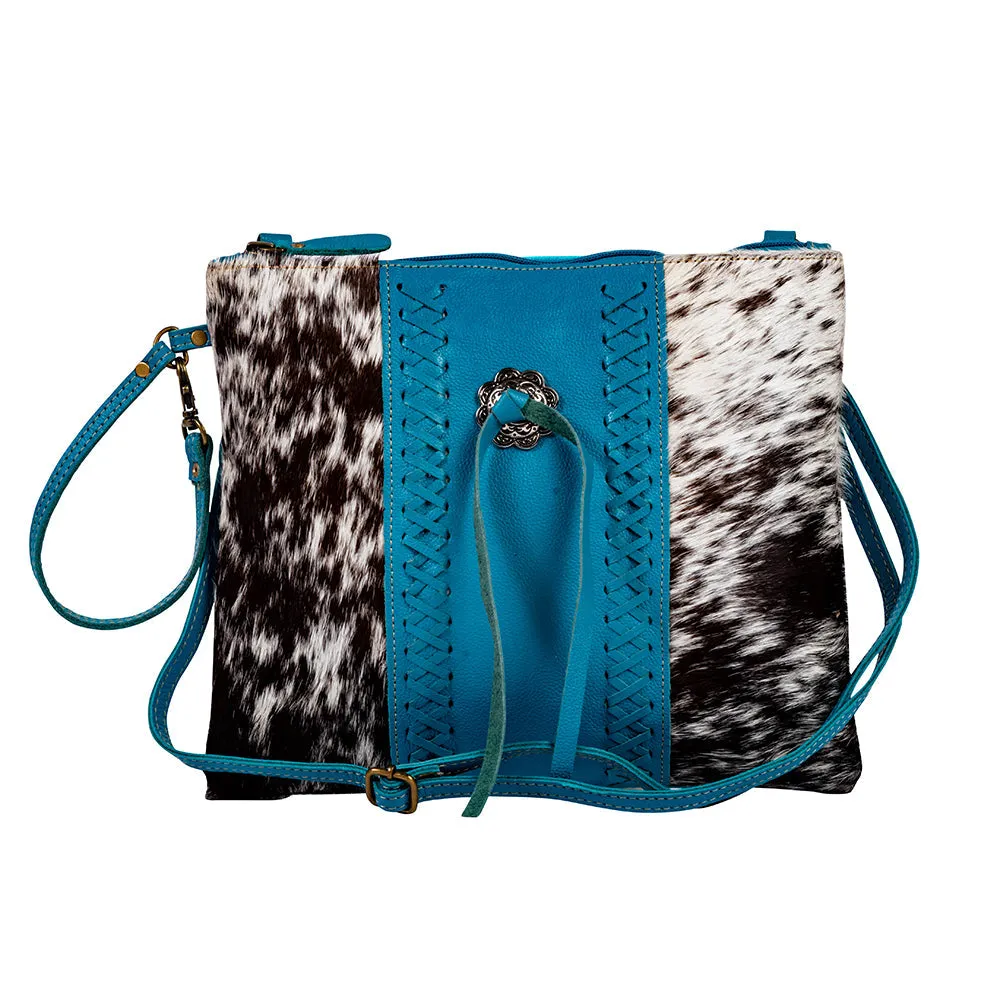 Sky Falcon Canvas And Hairon Bag