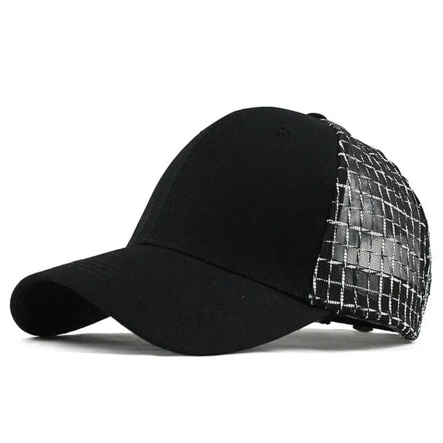 Summer Mesh Glossy Snapback Baseball Cap