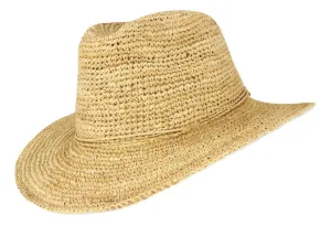 Sundaise Callie Raffia Fedora - Natural