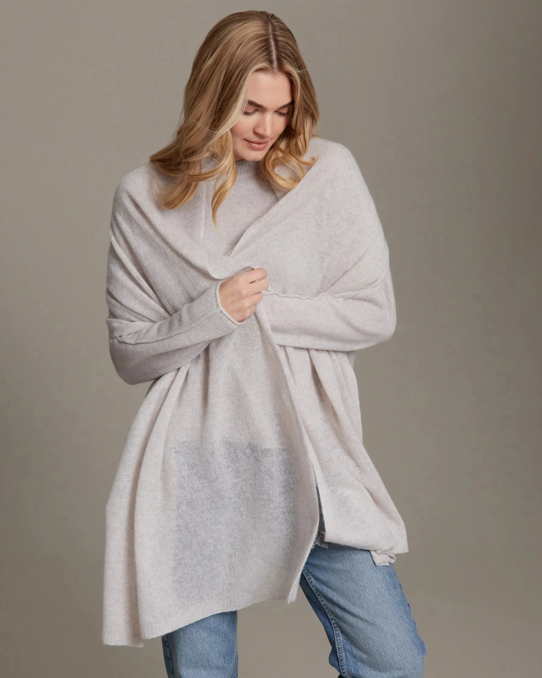 The Breezy Lightweight Travel Wrap - Cashmere