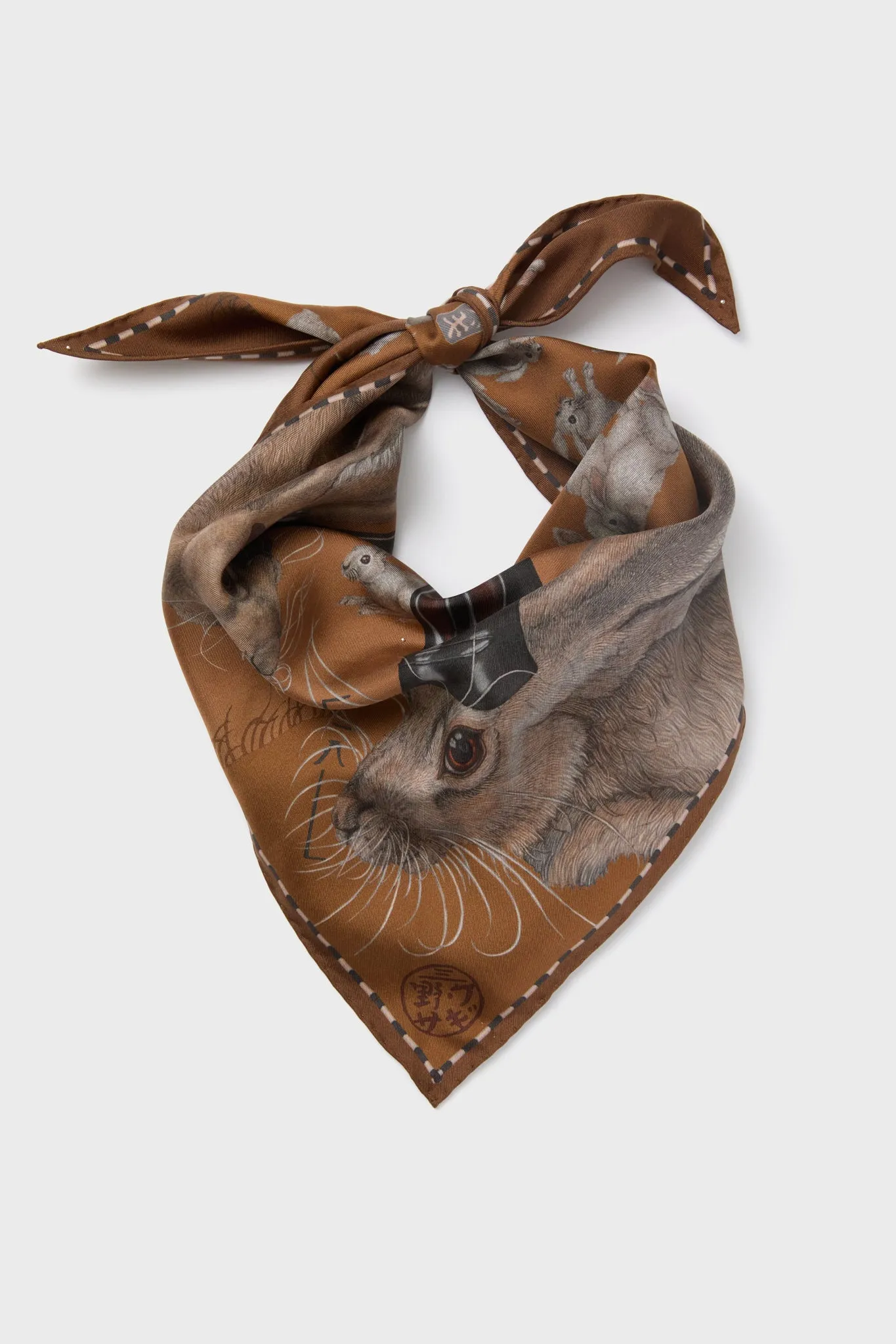 The Floating Rabbits Cinnamon Triangle Scarf