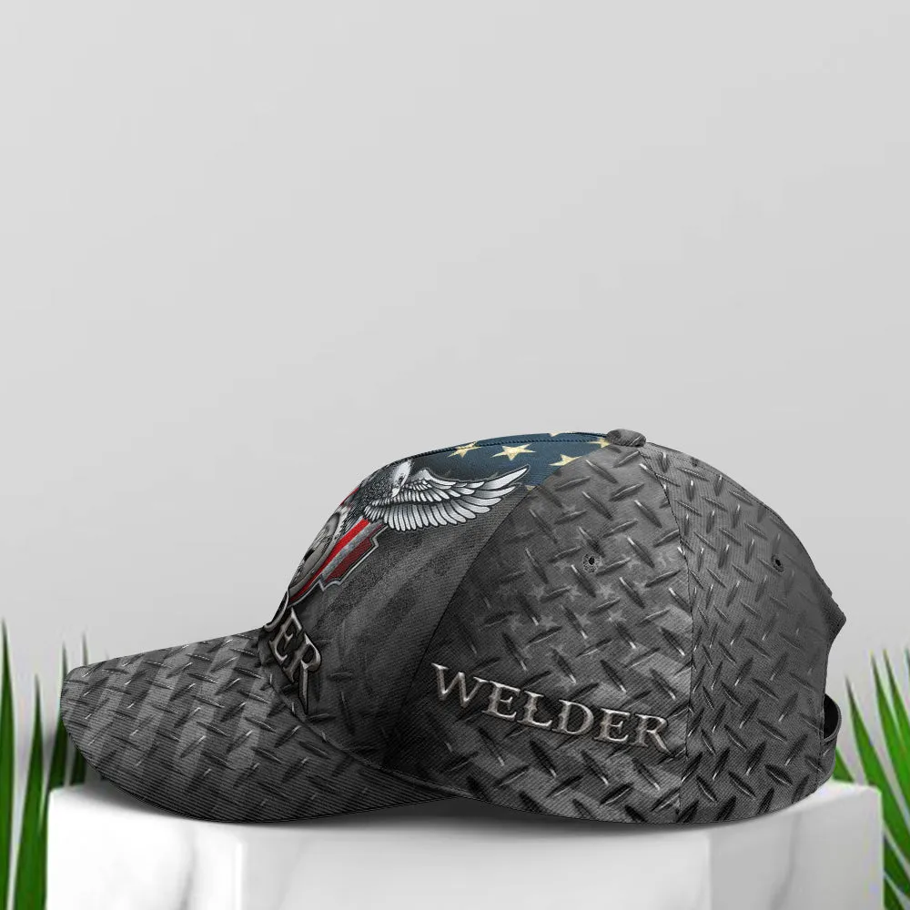 US Eagle Baseball Cap For Welder Metalic Style Coolspod