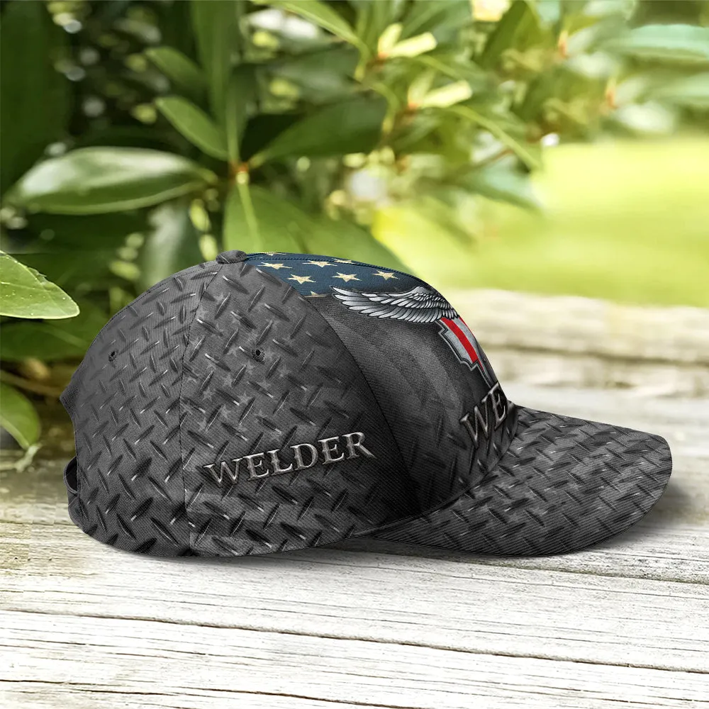 US Eagle Baseball Cap For Welder Metalic Style Coolspod