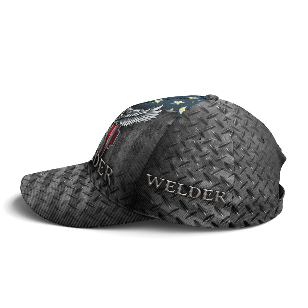 US Eagle Baseball Cap For Welder Metalic Style Coolspod