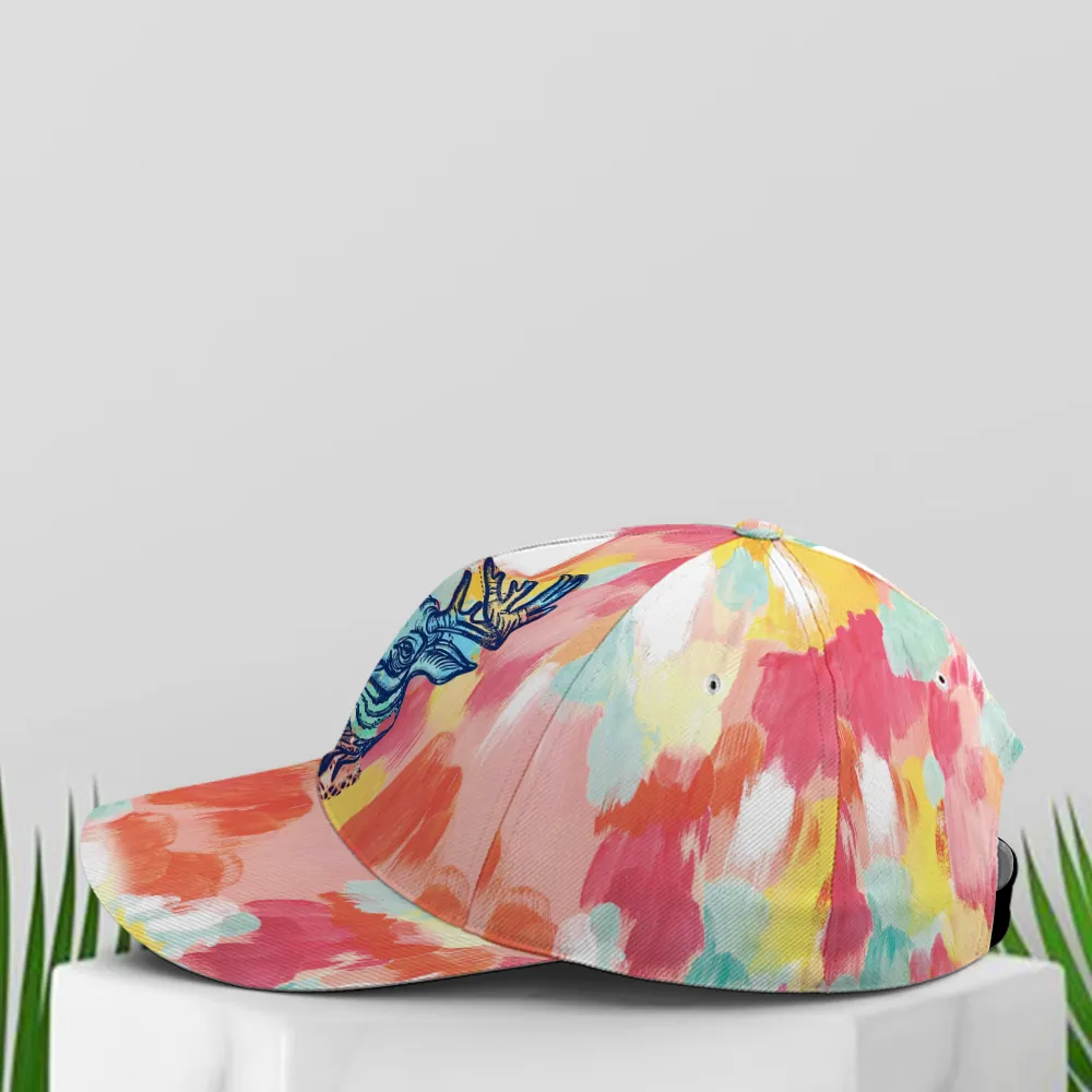 Watercolor Deer All Over Printed Style Baseball Cap Coolspod