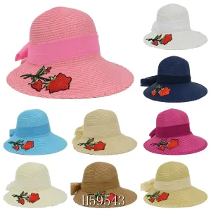 Wholesale Summer Sun Straw Fedora Bucket Hats H59543