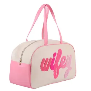 Wifey Duffle Bag- Perfect Travel Weekender or Gym Bag for Women